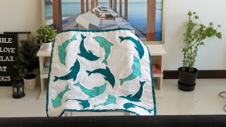 DIY  How to make Applique Baby Quilt machine [upl. by Eseret]