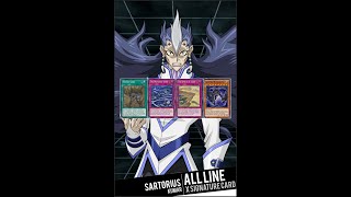 Yugioh Duel Links  Sartorius Kumar x ALL Special Phrases Card [upl. by Eirhtug]