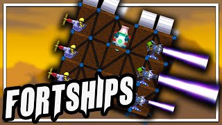 Building Ultimate Fortships To Conquer The Skies In Forts [upl. by Skvorak]