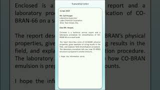 Transmittal Letter lettersapplications youtubeshorts transmittalletter [upl. by Zora]