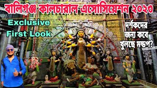 Ballygunge Cultural Durga Puja 2023 🥰 Exclusive First Look Of Durga Idol 2023  Durga Puja 2023 [upl. by Thatcher]