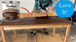 How to Use Varathane Gel Stain Dark Walnut [upl. by Nanreit337]