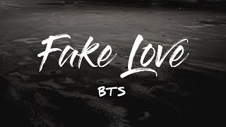 BTS  Fake Love KARAOKE Instrumental With Lyrics [upl. by Mcspadden211]