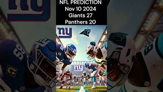 NFL Predictions today free  Giants vs Panthers 2024 Week 10 [upl. by Checani]