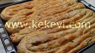 Ispanaklı Börek El Açması  Kekevi Börek Tarifleri [upl. by Nevets190]