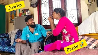 Prank Goes to Awareness amp Funny 🤣  Cool lip போதை கேக்குதா Monika Unakku ⁉️ Comedy Couples ‼️ [upl. by Ahsikan]