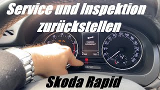 Service und Inspektion beim Skoda Rapid zurückstellen  ServiceReset Deutsch [upl. by Hajile]