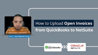 Uploading Open Invoices from QuickBooks to NetSuite  datamigration netsuitetutorial [upl. by Harlan880]