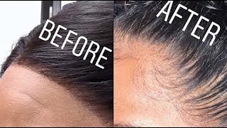 How to PLUCK YOU LACE FRONTAL ft Beautiful Princess Hair [upl. by Aihsak]