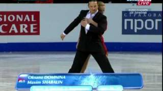 Oksana Domnina amp Maxim Shabalin  2010 Europeans  Compulsory Dance [upl. by Adiasteb]