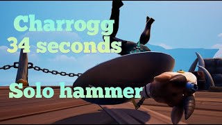 Dauntless Trials Charrogg 34 Seconds Solo Hammer [upl. by Fernando26]