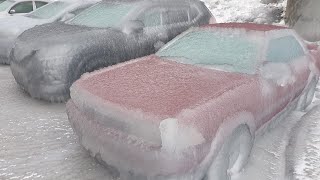 Freezing rain icestorm in Vladivostok Russia November 19 2020 [upl. by Ymirej]