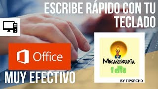 Cómo Escribir Rápido en el Teclado 2018 Mecanografia [upl. by Darce]