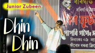 Junior Zubeen  Dhin Dhin  Zubeen Garg  Live performance at Morigaon  Borokha 20 [upl. by Nerrak153]