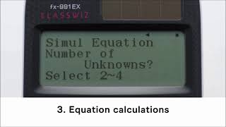 How to perform equation calculations on Casio Classwiz FX 991 EX scientific Calculator [upl. by Aicileb533]