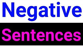 Negative Sentences transformation from Assertive [upl. by Kcire]