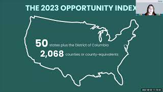 2023 Opportunity Index Launch Webinar [upl. by Ahsiuqel357]