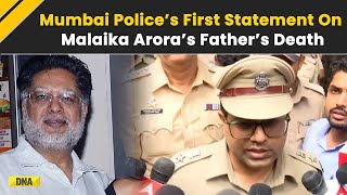 Malaika Arora Father Death Mumbai Police First Statement After Anil Mehtas Death At His Residence [upl. by Anerat]