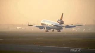 Lufthansa Cargo MD11F Landing in Frankfurt [upl. by Neela750]