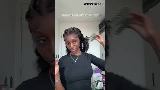 Trying a Pre styled wig 😱 westkisshair shorts [upl. by Duer]