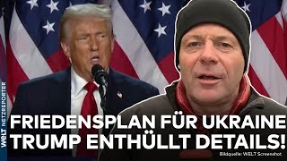 PUTINS KRIEG Paukenschlag Trump enthüllt Details zum Friedensplan zwischen Ukraine und Russland [upl. by Omocaig]