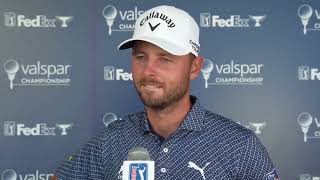 Adam Svensson Thursday Falsh Interview 2024 Valspar Championship © PGA Tour [upl. by Aihsem525]