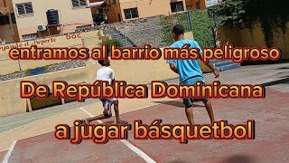 entramos a un barrio peligroso a jugar basquetbol [upl. by Kazue]