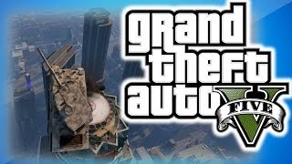 GTA 5 Online Funny Moments 9  EPIC Tank Glitch Launch Diving Through the Map Glitch Muggers [upl. by Priebe767]