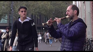 Straatmuzikant op Blokfluit  Busker plays FluteStreet Musician Utrecht wo 23 Okt 2024 [upl. by Alam]