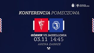 Konferencja prasowa po meczu Górnik Zabrze  Jagiellonia Białystok [upl. by Aiselad]