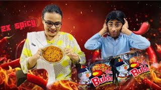 Buldak 2x Spicy Noodles Challenge Korean Spicy NoodlesSpicy Ramen🌶️🥵Samyang Noddles [upl. by Dane]