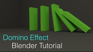 279 Domino Effect Blender Beginner Tutorial Rigid Body [upl. by Kries812]