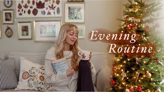 A cozy simple EVENING ROUTINE tea chores comfort shows skincare amp books 🧦🕯️📚 stormy night [upl. by Wolliw]