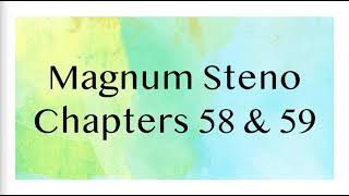 Magnum Steno Chapters 58 and 59 [upl. by Merlin]