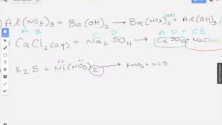 Complete the reaction and determine if a precipitate forms 4 [upl. by Elgar269]