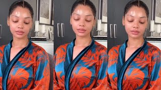 Mihlali Ndamase Shares Flawless MAKEUP Free Video‼️ [upl. by Kcirrem]