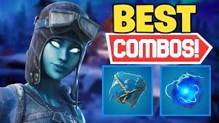 NEW BEST PERMAFROST RAIDER SKIN BLACK ICE LEGENDS PACK COMBOS  Fortnite Battle Royale [upl. by Iv]