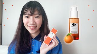 REVIEW Origins GinZing Into The Glow Brightening Serum First Impression [upl. by Coralie602]