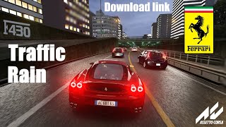 Assetto Corsa 2004 Ferrari F430 Rainy Shutoko 5AM Traffic [upl. by Liebowitz905]