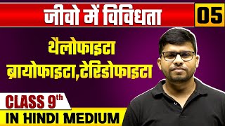 जीवो में विविधता 05  थैलोफाइटाब्रायोफाइटाटेरिडोफाइटा  जीव विज्ञान  Class 9 Hindi Medium [upl. by Torrell]