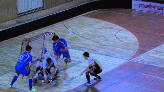 Floorball Slow Motion Foul [upl. by Kristofer]