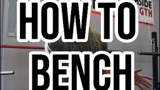 How to Bench with a Barbell [upl. by Gillett]