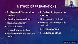 Preparation methods of Niosomes [upl. by Nathanial]