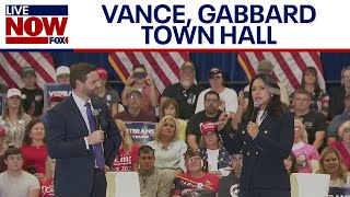 JD Vance Tulsi Gabbard hold town hall in Pennsylvania  LiveNOW from FOX [upl. by Jermain]