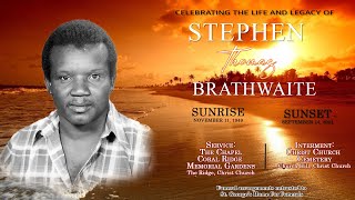 Celebrating the Life amp Legacy of Stephen Thomas Brathwaite [upl. by Sel]