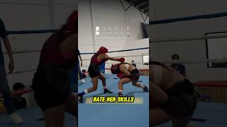 Rate her boxing skills… 🥊 [upl. by Notgnilliw]