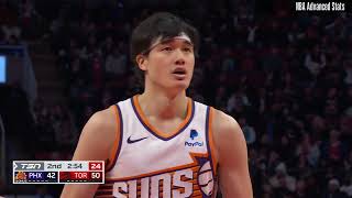 Yuta Watanabe 1 pts 1 reb 2 blk vs Toronto Raptors  20231129 [upl. by Enajaras]