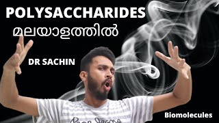 polysaccharides  biomolecules  malayalam  class 11  knowledge vlogger  biology  NEET  NCERT [upl. by Aihsenyt]