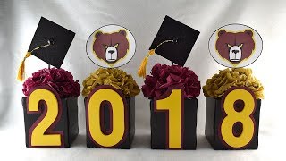 DIY Graduation Centerpiece StepbyStep Instructions [upl. by Humpage]