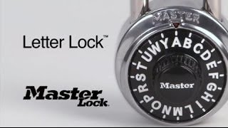 Master Lock Letter Lock™  Informational [upl. by Nosreme]